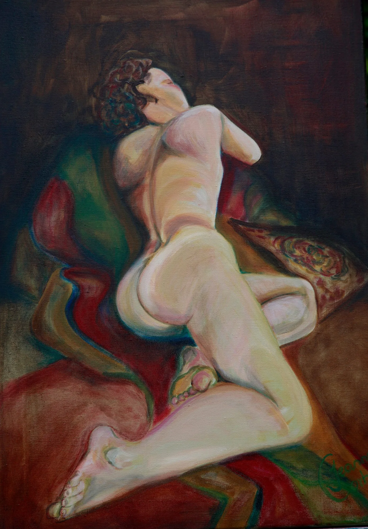 Warm naakt — schilderij van Jeanne Thijssen