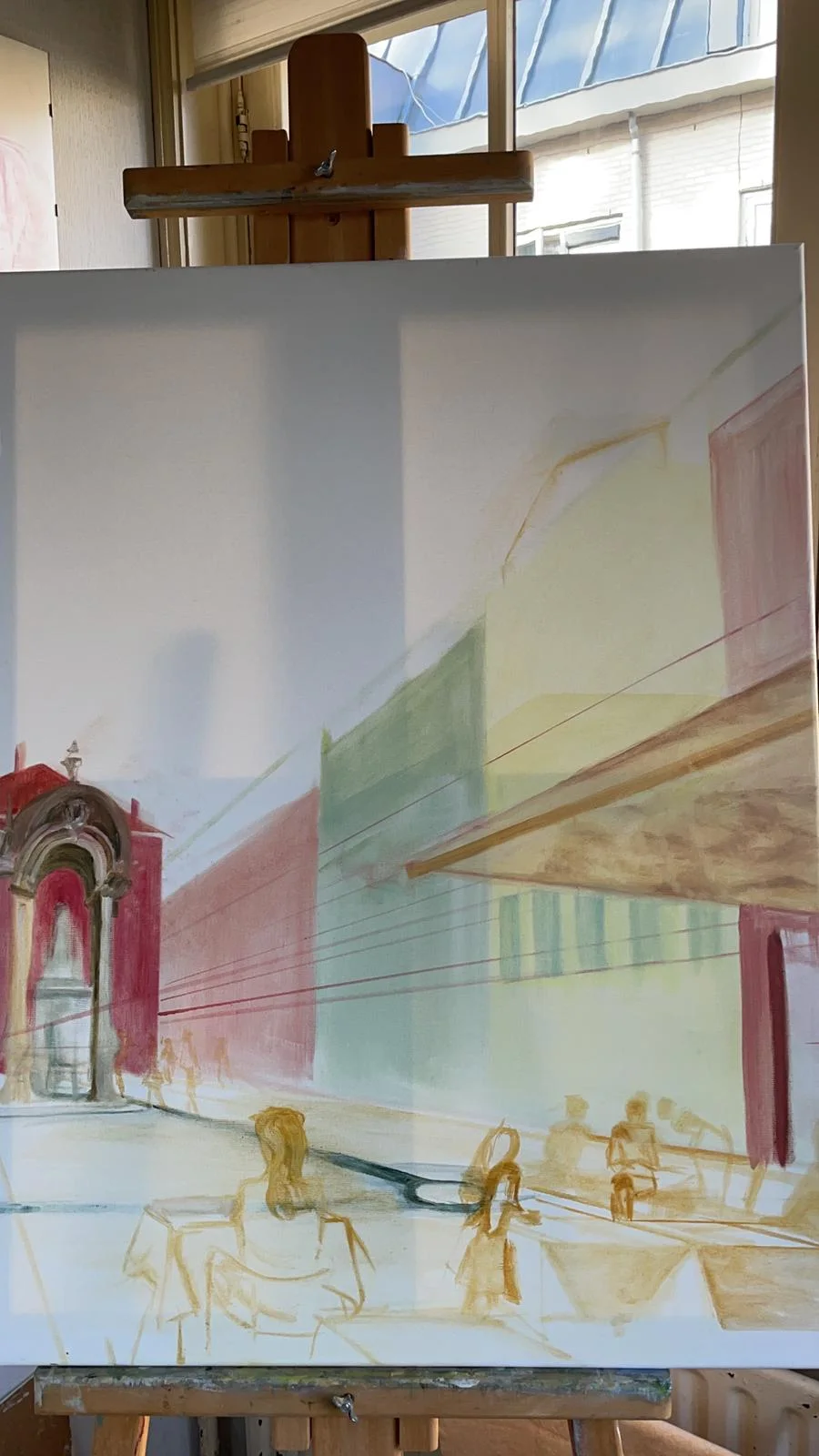 Onderhanden werk 2 — schilderij van Jeanne Thijssen