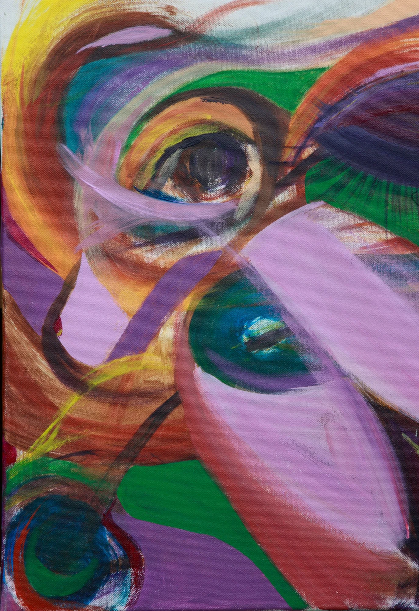 Het oog — schilderij van Jeanne Thijssen