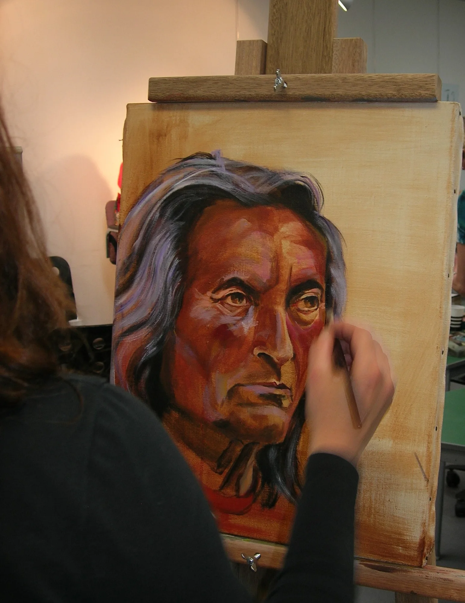 Model Terpentijn — schilderij van Jeanne Thijssen
