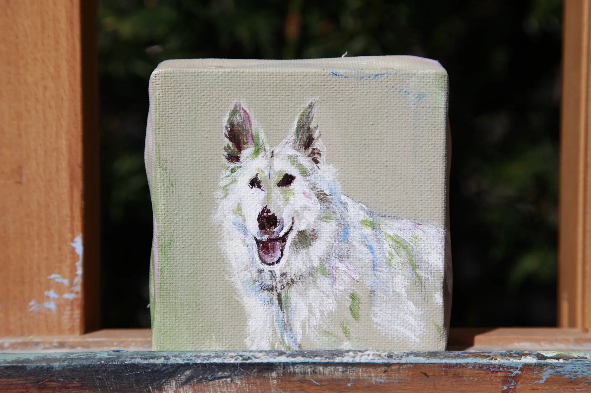 Blije Faye — schilderij van Jeanne Thijssen