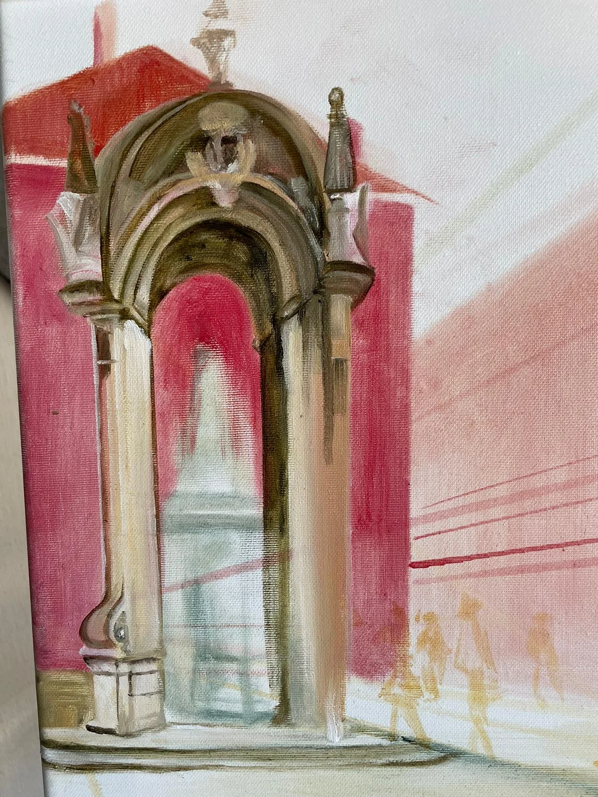 Onderhanden werk 1 — schilderij van Jeanne Thijssen